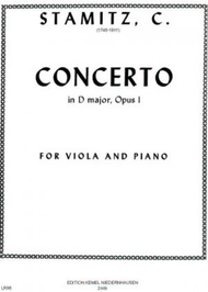 Concerto in D major : for viola and piano