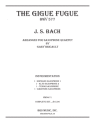The Gigue Fugue Sheet Music by Johann Sebastian Bach