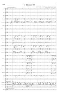 Klezmer 101 from Klezmer Concerto for Clarinet and Wind Orchestra (complete score) Sheet Music by Brian S. Wilson