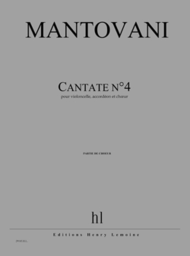 Cantate No. 4 Sheet Music by Bruno Mantovani