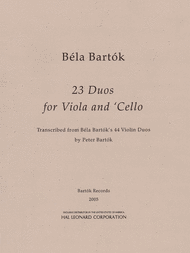 23 Duos for Viola and Cello Sheet Music by Bela Bartok