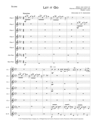 Let It Go (from Frozen) Flute Choir Sheet Music by Idina Menzel
