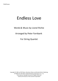 "Endless Love" Sheet Music by Lionel Richie & Diana Ross