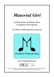 Material Girl (Madonna) - for Saxophone Quartet Sheet Music by Madonna