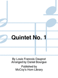 Quintet No. 1 Sheet Music by Louis Francois Dauprat
