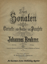 Sonata for Viola Op. 120 Sheet Music by Johannes Brahms