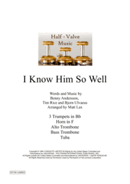 I Know Him So Well (Brass Septet) Sheet Music by Tim Rice