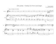 Ubi Caritas - Fantasy for Horn and Organ Sheet Music by Gregory Hamilton