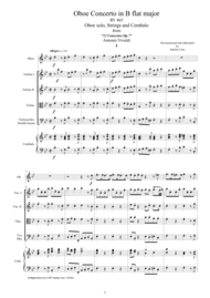 Vivaldi - Oboe Concerto No.1 in B flat RV 465 Op.7 for Oboe