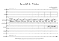 Sweet Child O' Mine - Vocals with Rhythm Section & Horns Sheet Music by Guns N' Roses