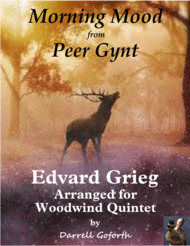 Morning Mood from Peer Gynt for Woodwind Quintet Sheet Music by Edvard Grieg
