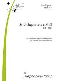 Streichquartett c-Moll Sheet Music by Dame Ethel Mary Smyth