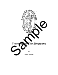 Theme From The Simpsons TM  from the Twentieth Century Fox Television Series THE SIMPSONS Sheet Music by Danny Elfman