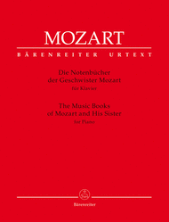 The Music Books of Mozart and His Sister for Piano Sheet Music by Wolfgang Amadeus Mozart