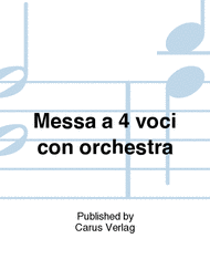 Messa a 4 voci con orchestra Sheet Music by Giacomo Puccini