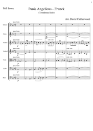 Trombone Solo - Panis Angelicus (Franck arr. for Trombone and Orchestra by David Catherwood) Sheet Music by Cesar Auguste Franck