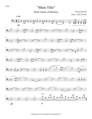 Game Of Thrones Main Title for strings Sheet Music by Ramin Djawadi