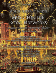 Handel  Music for the Royal Fireworks (for Saxophone ?Quintet SATTB) Sheet Music by George Frideric Handel?