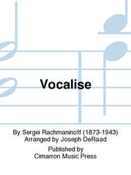 Vocalise Sheet Music by Sergei Rachmaninoff