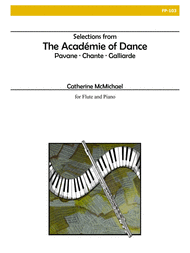 Selections from "The Academie of Dance" for Flute and Piano Sheet Music by McMichael