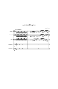 American Bluegrass Sheet Music by David Chesky