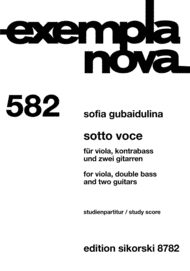Sotto Voce Sheet Music by Sofia Gubaidulina
