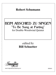 Beim Abschied Zu Singen Sheet Music by Robert Schumann