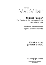 St. Luke Passion Sheet Music by James Macmillan