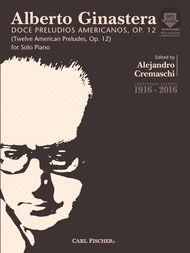 12 American Preludes -'Doce Preludios Americanos' Sheet Music by Alberto Ginastera