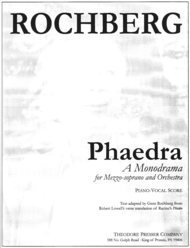 Phaedra Sheet Music by George Rochberg