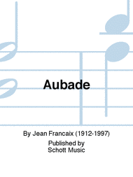 Aubade Sheet Music by Jean Francaix