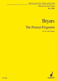 The Porazzi Fragment Sheet Music by Gavin Bryars