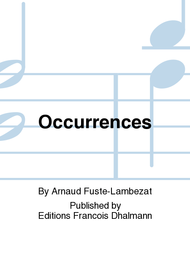 Occurrences Sheet Music by Arnaud Fuste-Lambezat