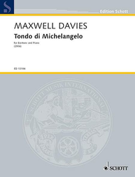 Tondo di Michelangelo op. 284 Sheet Music by Sir Peter Maxwell Davies