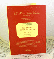 Fantasies for viols Sheet Music by Claude Le Jeune & Etienne Moulinie