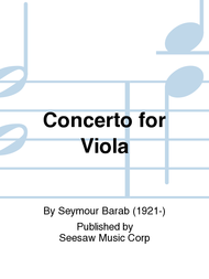 Concerto for Viola Sheet Music by Seymour Barab