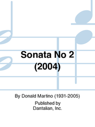 Sonata No 2 (2004) Sheet Music by Donald Martino