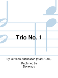 Trio No. 1 Sheet Music by Jurriaan Andriessen