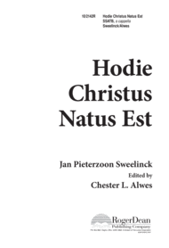 Hodie Christus Natus Est Sheet Music by Jan P. Sweelinck