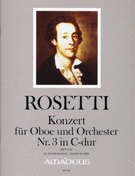Concerto for Oboe and Orchestra No. 3 Sheet Music by Antonio Rosetti