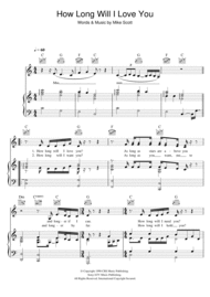 How Long Will I Love You Sheet Music by Ellie Goulding