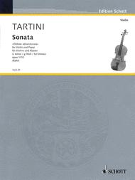 Sonata G Minor op. 1/10 Sheet Music by Giuseppe Tartini