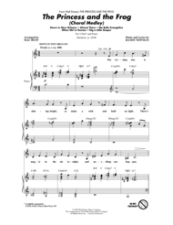 The Princess And The Frog (Choral Medley) Sheet Music by Randy Newman