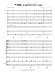 Will the Circle Be Unbroken for Brass Quintet Sheet Music by public domain