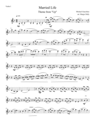 Married Life (Theme from "Up") for String Quartet Sheet Music by Michael Giacchino