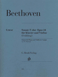Sonata for Piano and Violin F major op. 24 (Spring sonata) Sheet Music by Ludwig van Beethoven