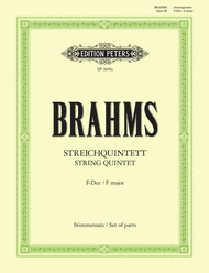 String Quintet No.1 Sheet Music by Johannes Brahms