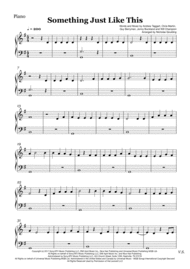 Something Just Like This Sheet Music by Andrew Taggart/Chris Martin/Gu