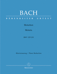 Motets BWV 225-230 Sheet Music by Johann Sebastian Bach