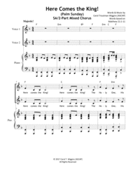 Here Comes the King! (Palm Sunday) Sheet Music by Carol Troutman Wiggins